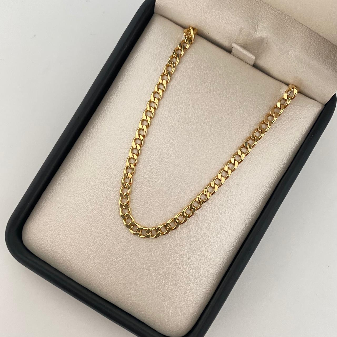 Pulso It cubano Oro amarillo 18k +1 / 3,55 Gr / 3,65 mm / 19,5 Cm